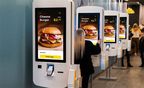 restaurant self ordering kiosk.